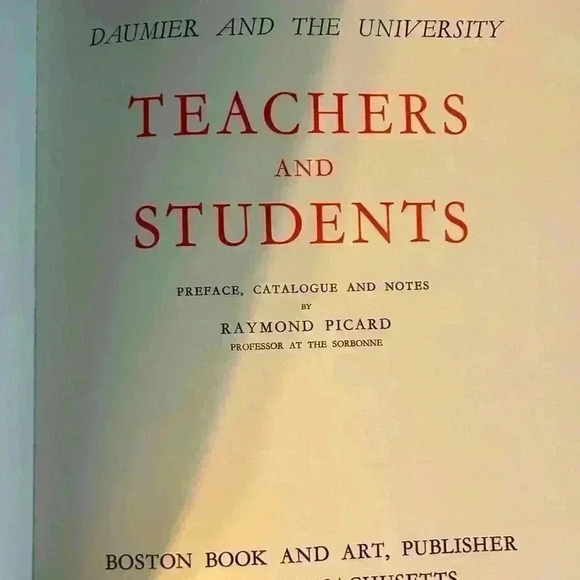 Daumier and the University Teachers and Students. Printed in France 1970. - Picture 2 of 8